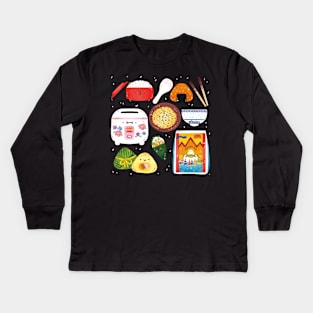 Hold My Rice Kids Long Sleeve T-Shirt